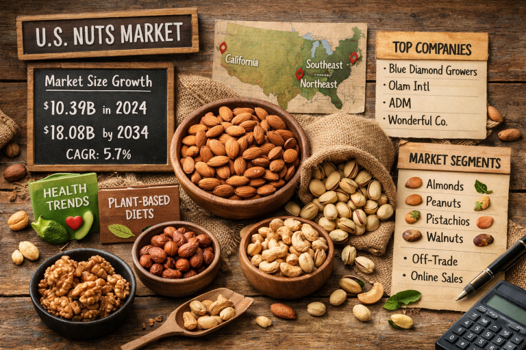 U.S. Nuts Market Size, Share and Growth Forecast 2034